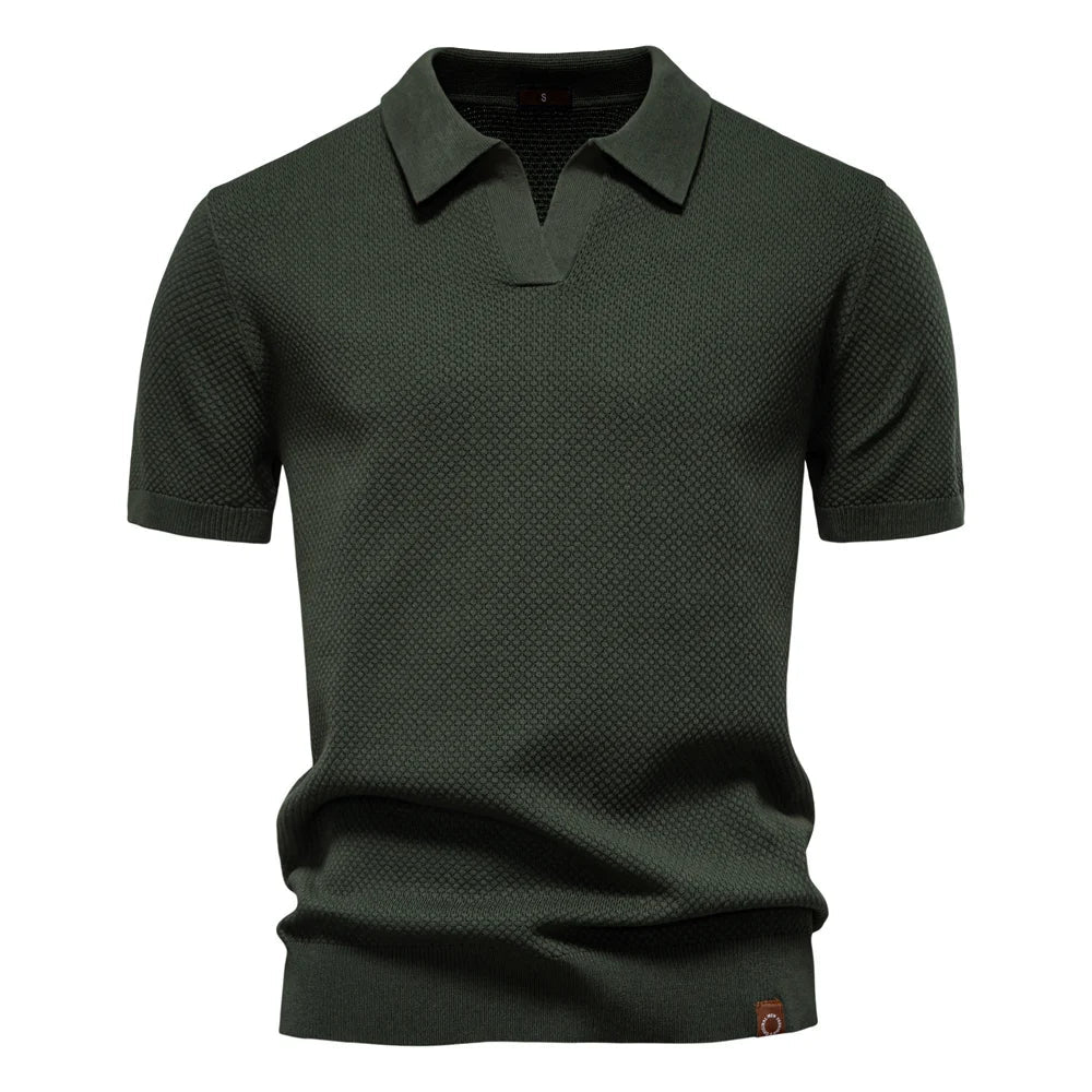 Jacquard Knit Polo