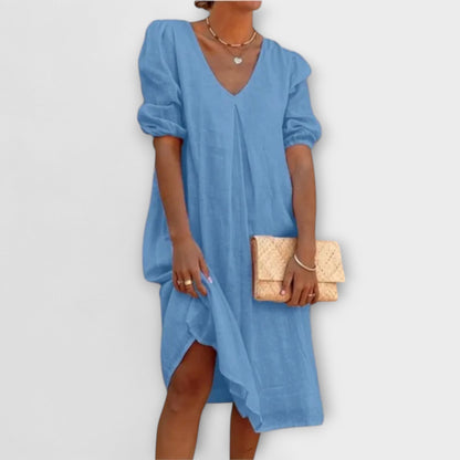 Fanny - Elegant summer dress with lace details