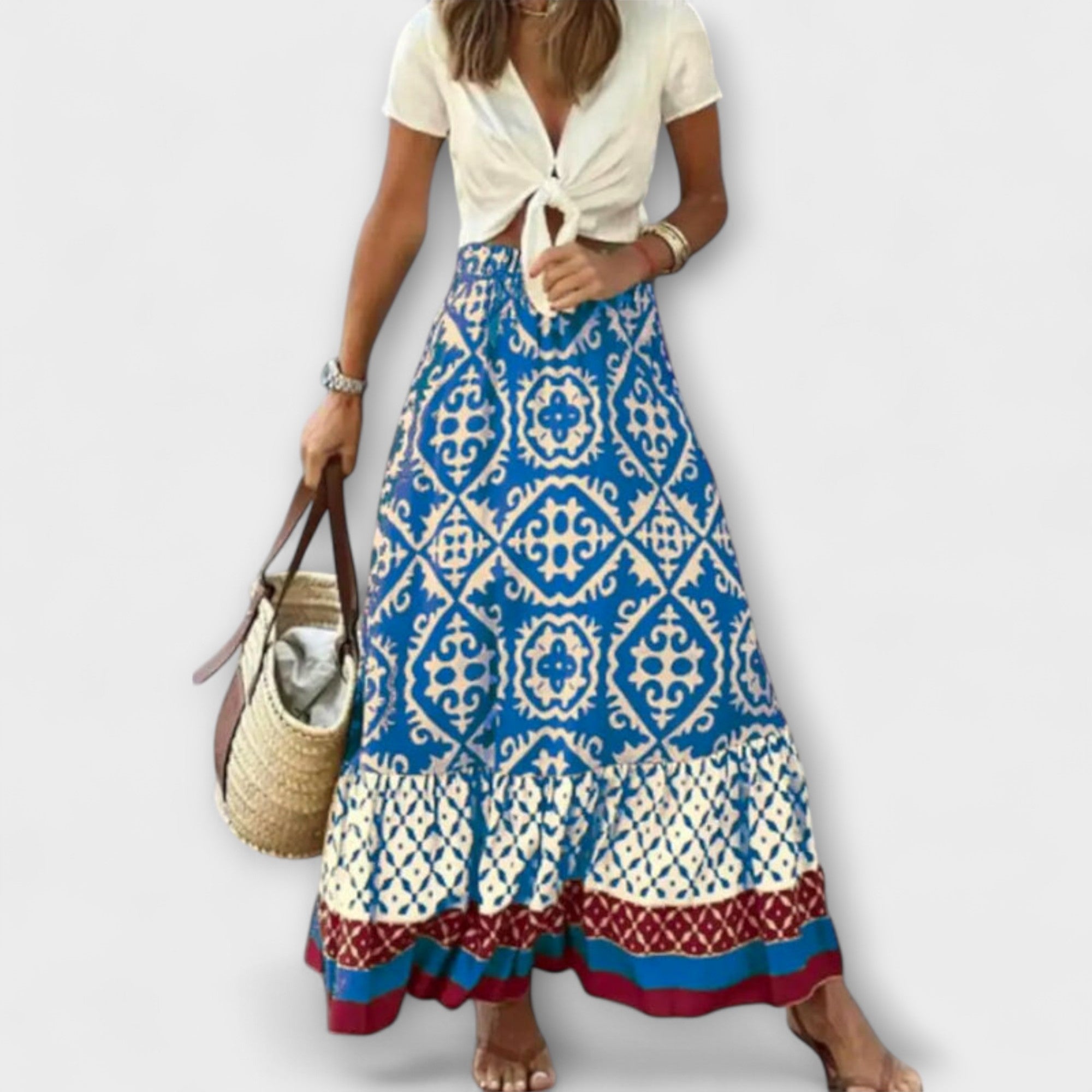 Dagmar - Women's High-Waisted Summer Skirt