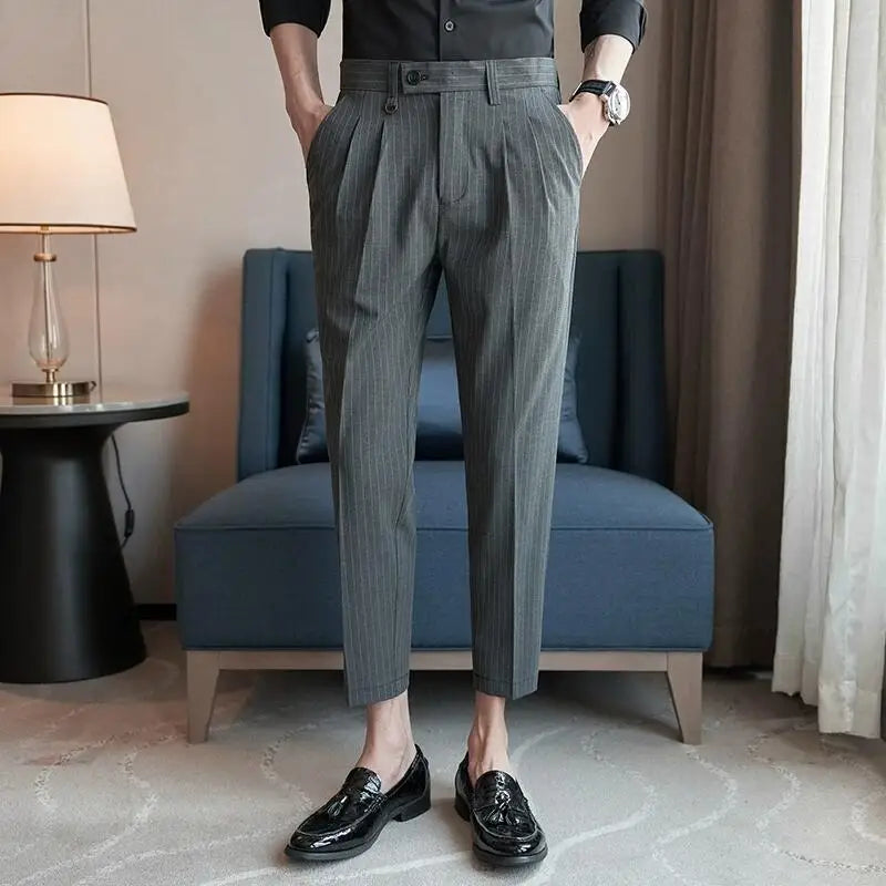 Striped Suit Trousers Verno
