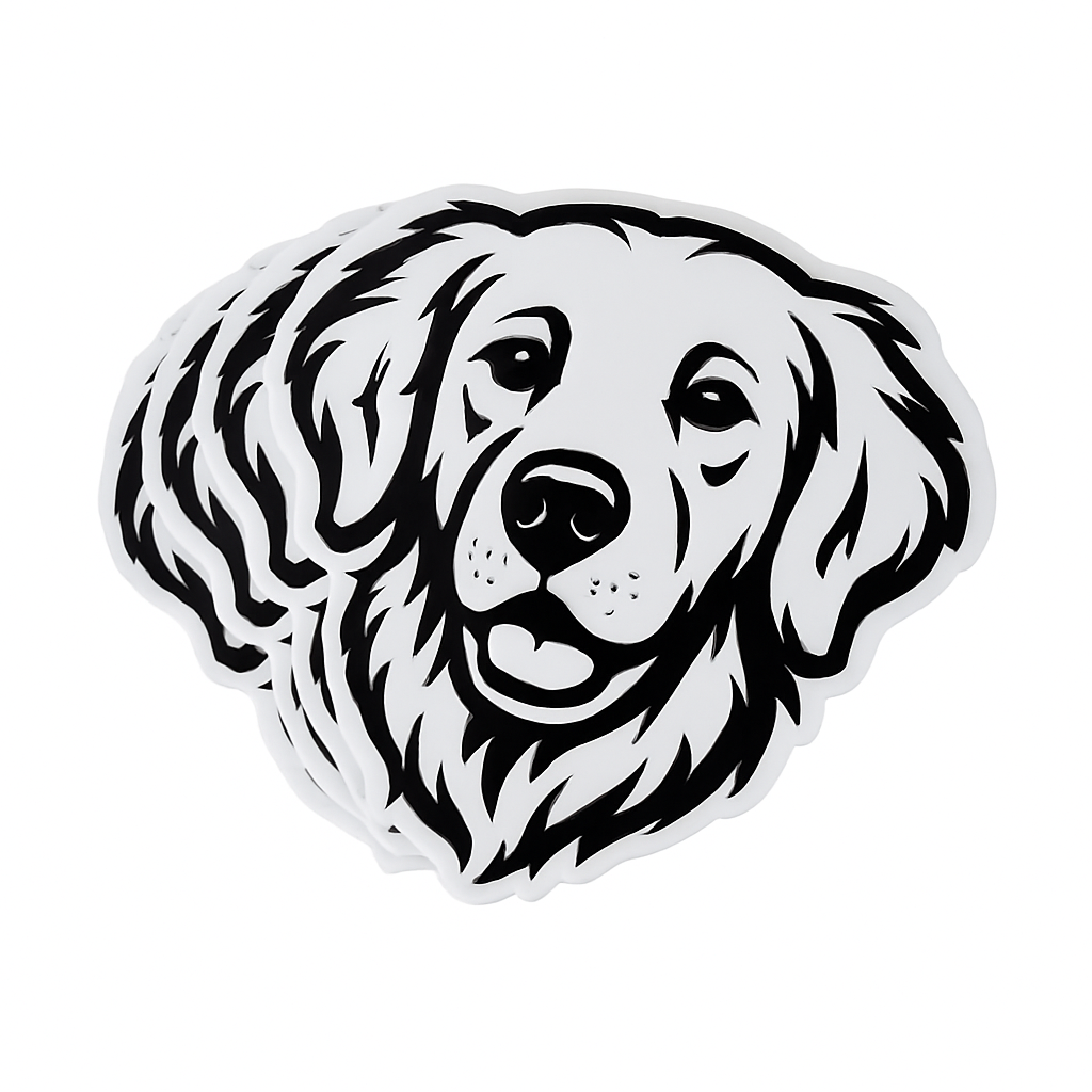 Smiling Dog Sticker